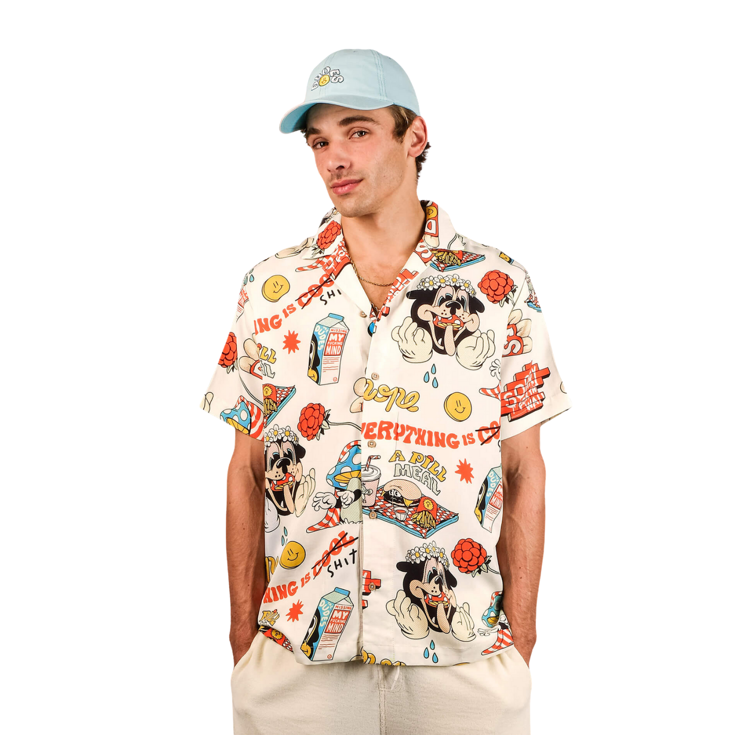 THE DUDES A PILL MEAL I HAWAIIAN SHIRT - MULTICOLOR