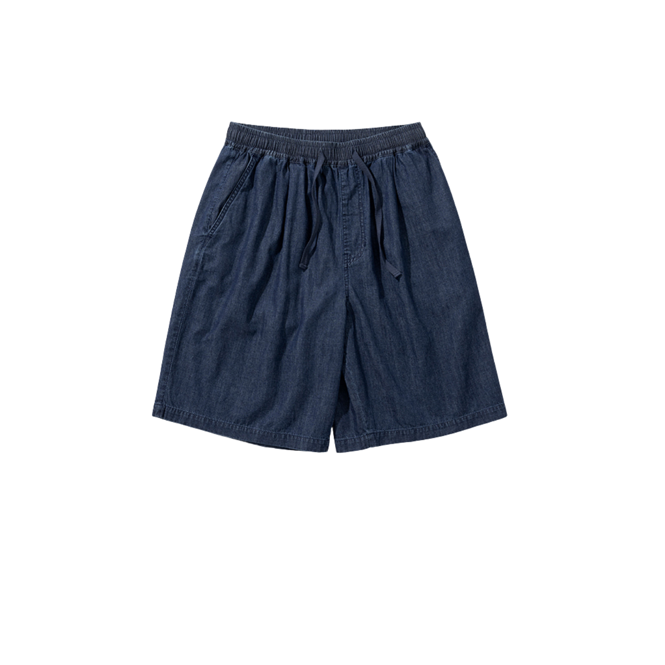 UNIFORM BRIDGE AE DENIM STRING EASY SHORT PANTS 6OZ - INDIGO WASHED