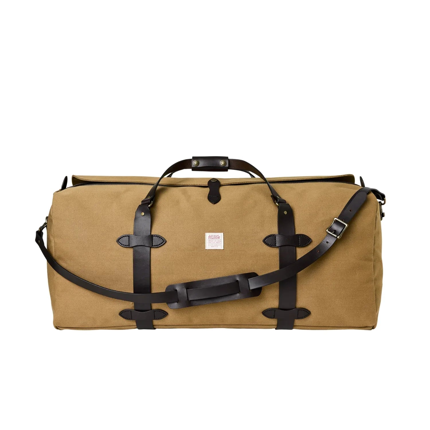 Filson Small Duffle Bag — Tan — front view