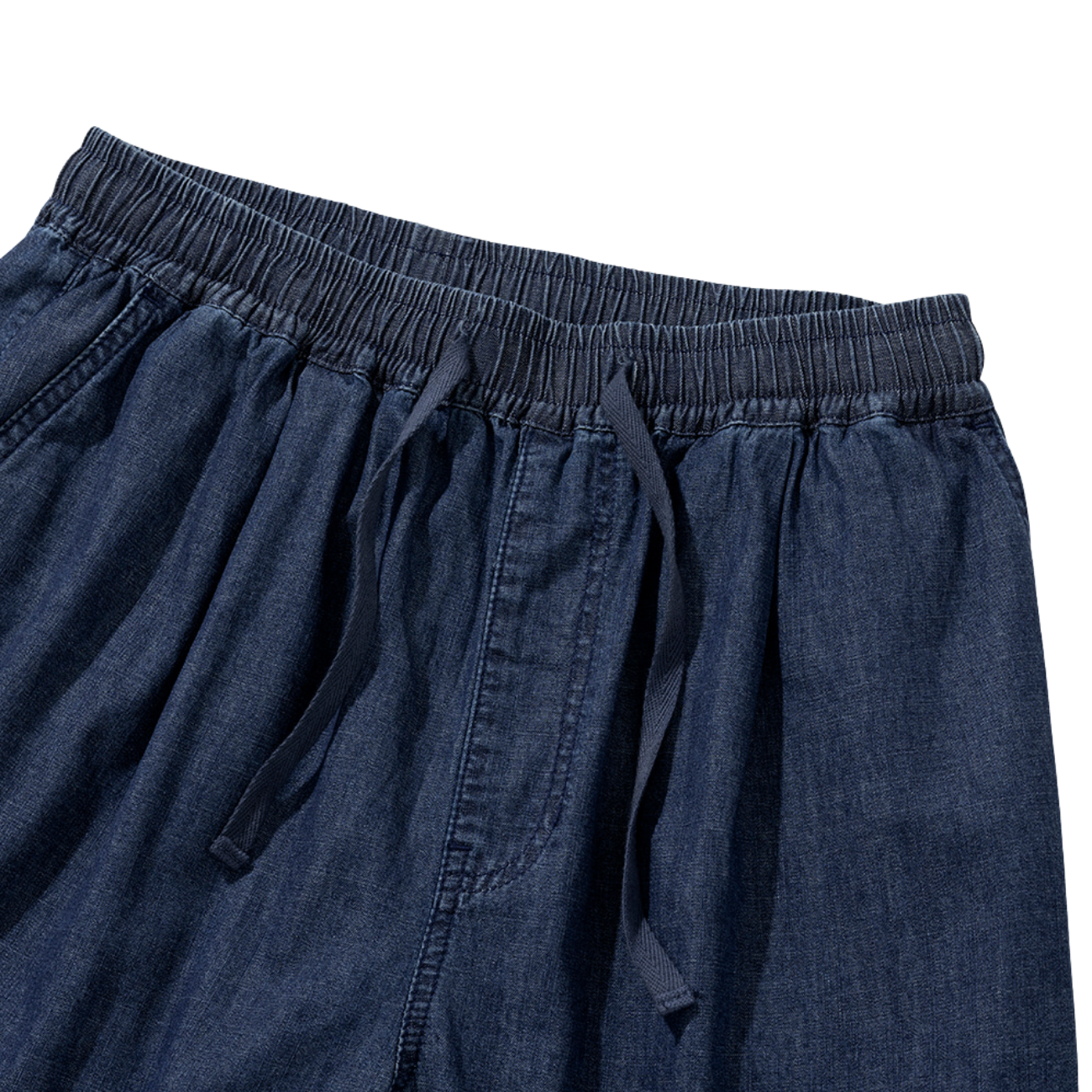 UNIFORM BRIDGE AE DENIM STRING EASY SHORT PANTS 6OZ - INDIGO WASHED