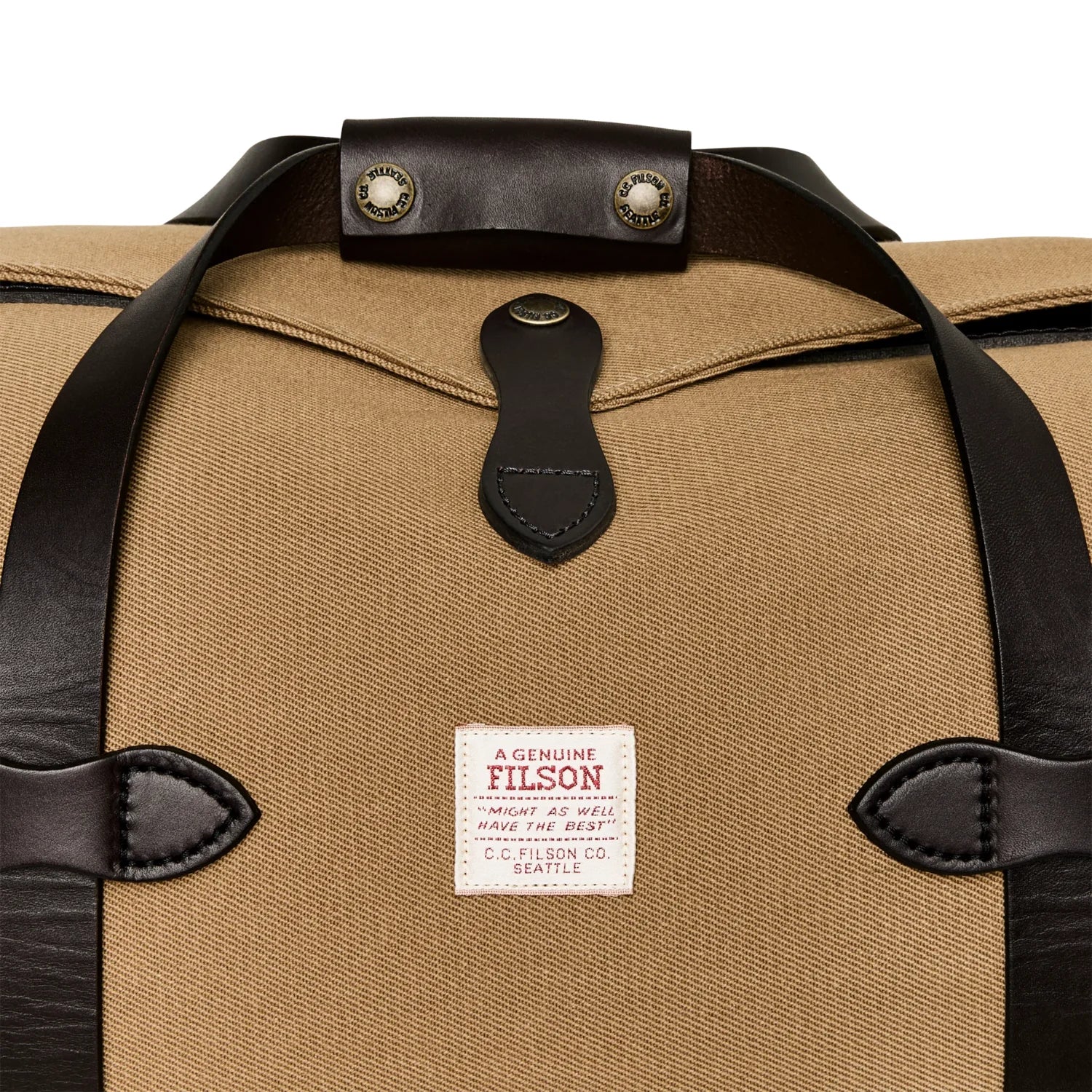 Filson Small Duffle Bag — Tan — view 5