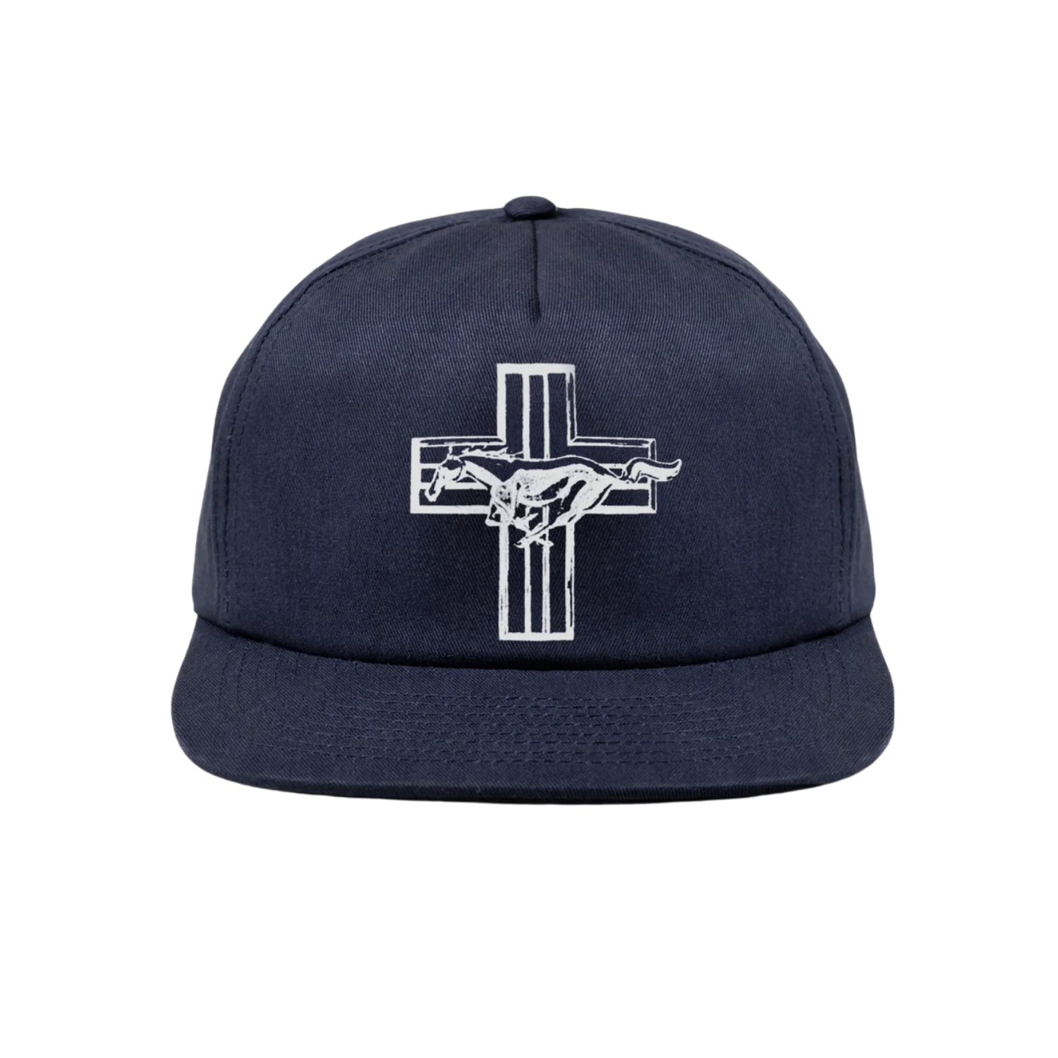 ONE OF THESE DAYS MUSTANG CROSS HAT - NAVY