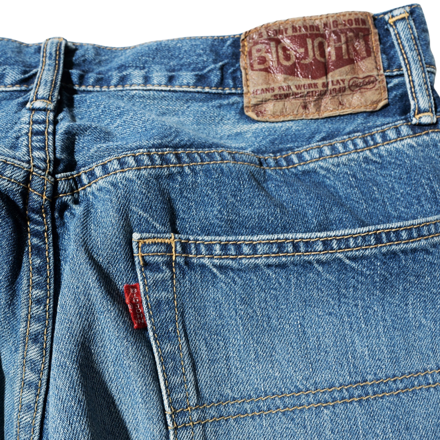 BIG JOHN M102SL (AW) VINTAGE 60S CLASSIC STRAIGHT FIT - ANTIQUE WASH