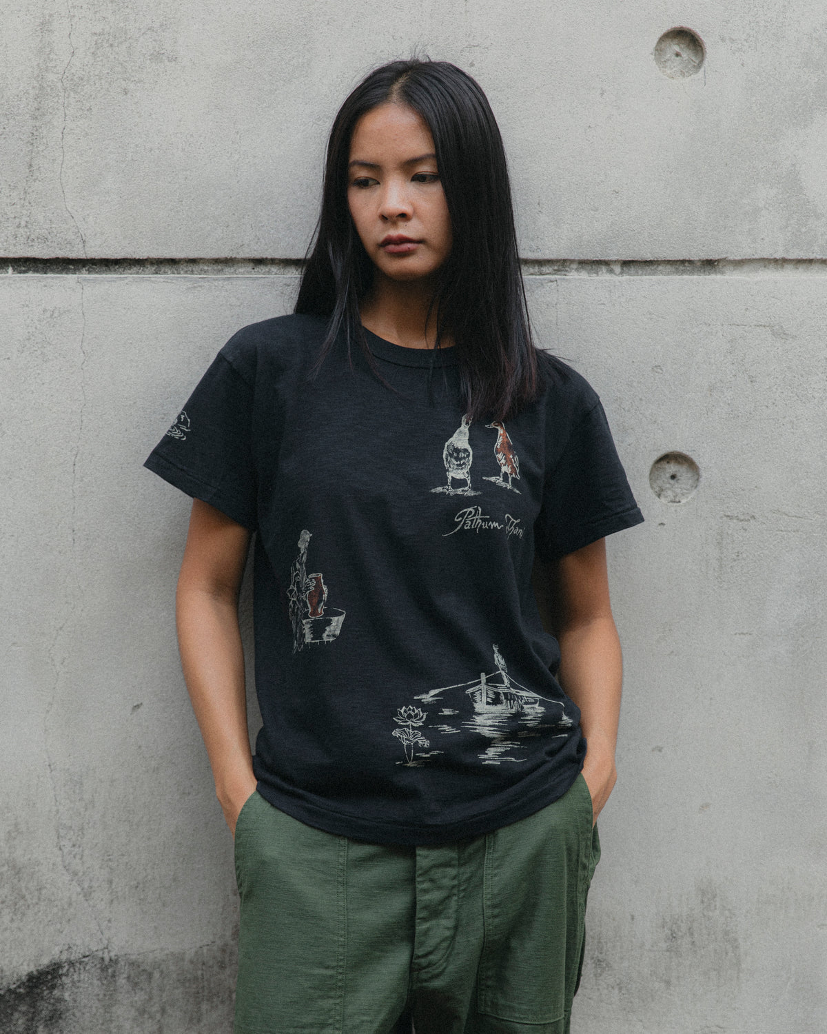 PRONTO & CO. PATHUM THANI SOUVENIR TEE - BLACK