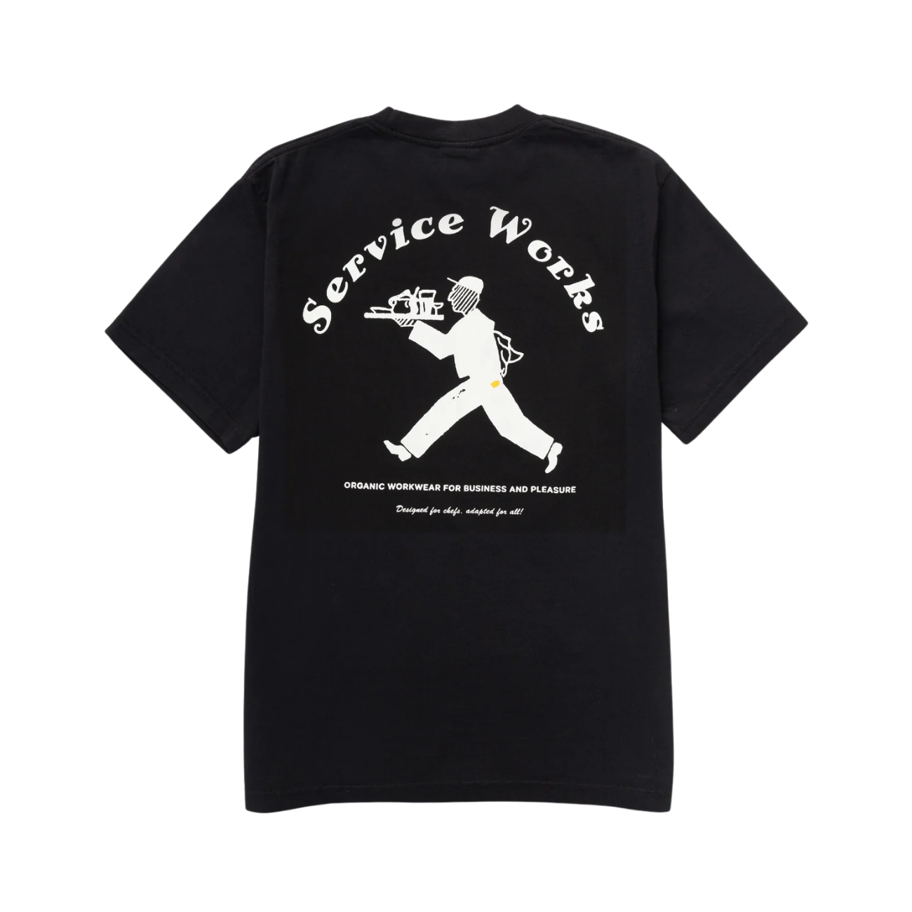SERVICE WORKS WAITER T-SHIRT - BLACK