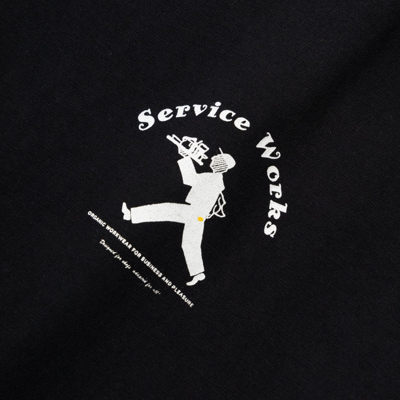 SERVICE WORKS WAITER T-SHIRT - BLACK