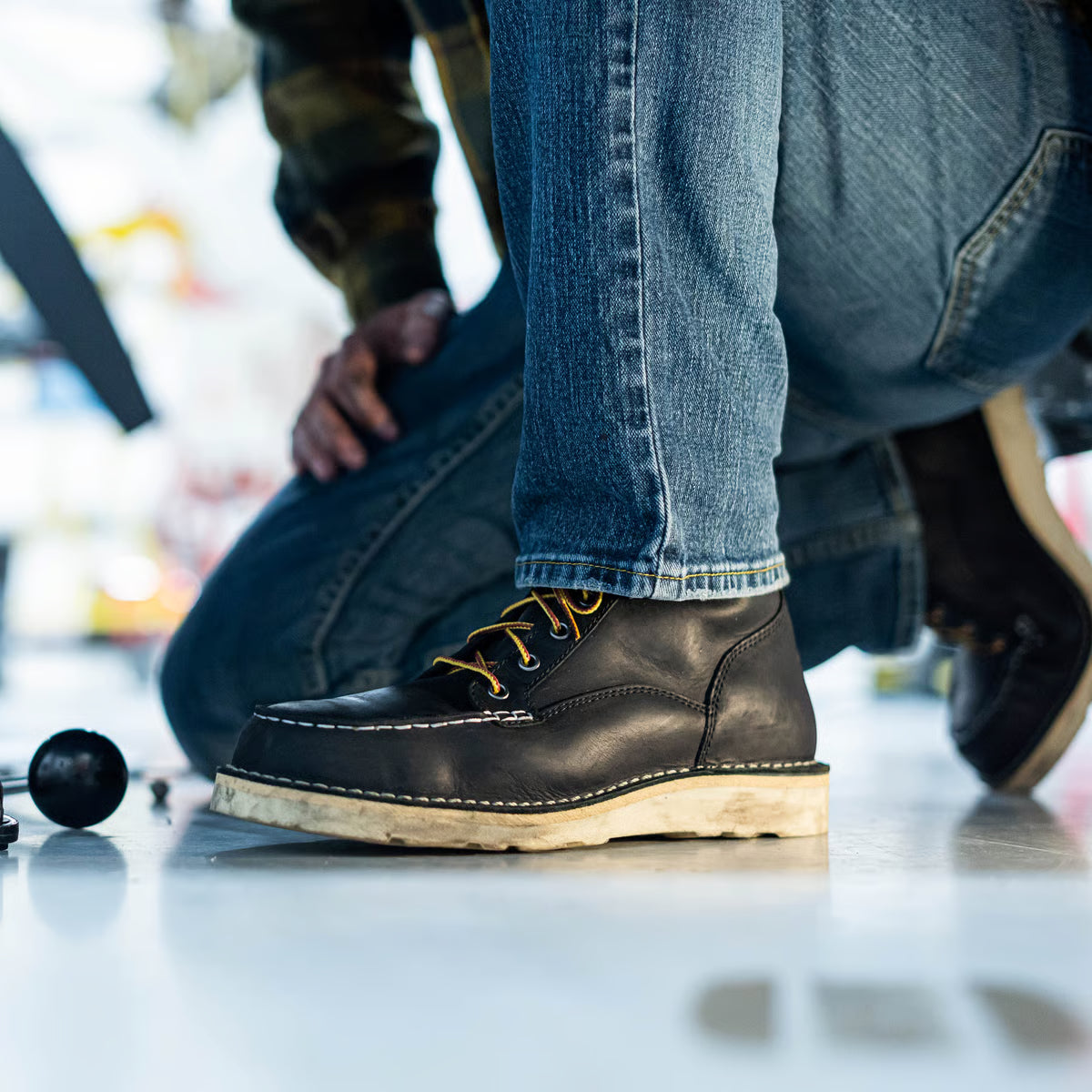 Danner Bull Run Moc Toe — Black — view 8