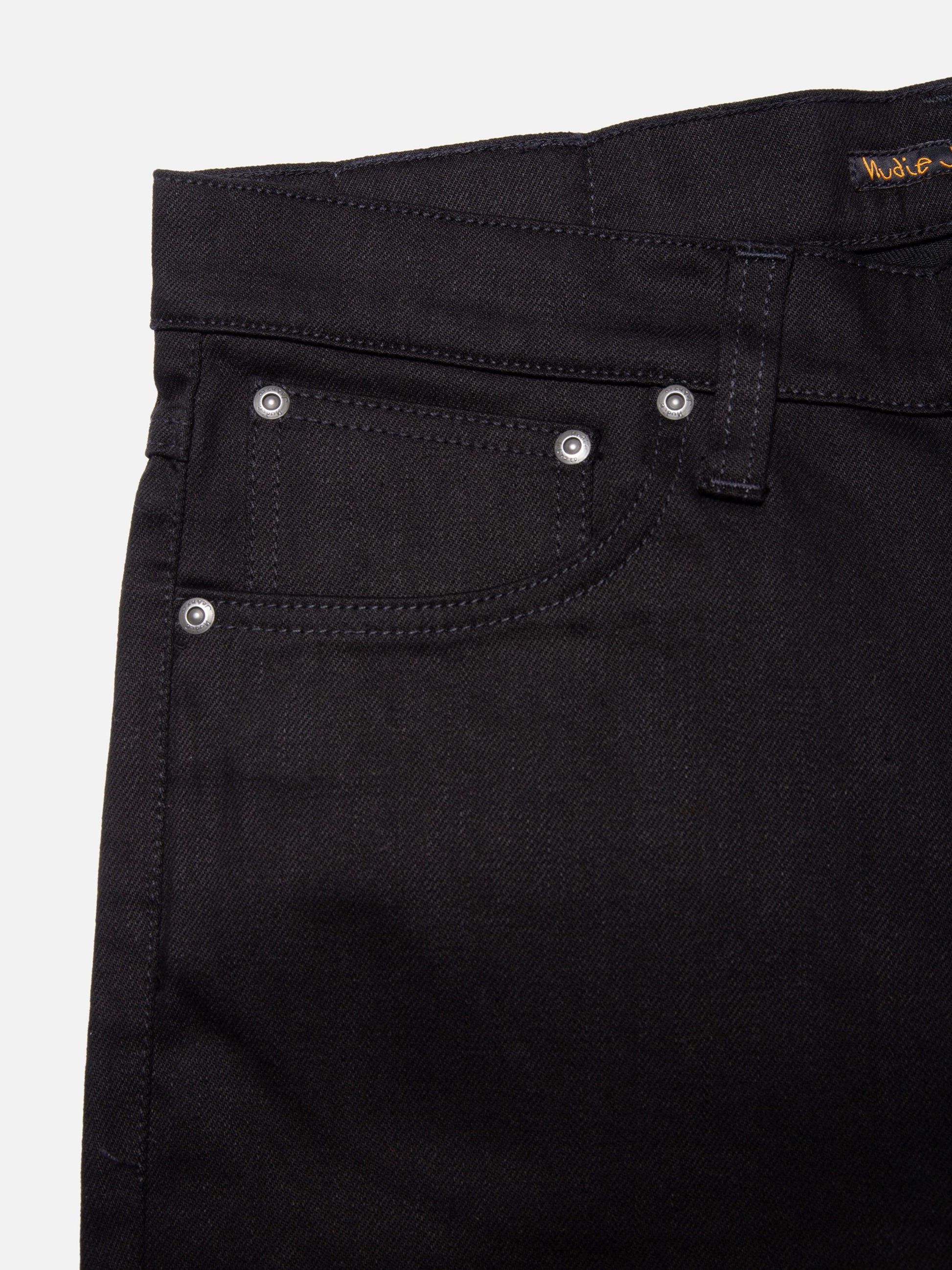 NUDIE JEANS LEAN DEAN - DRY EVERBLACK