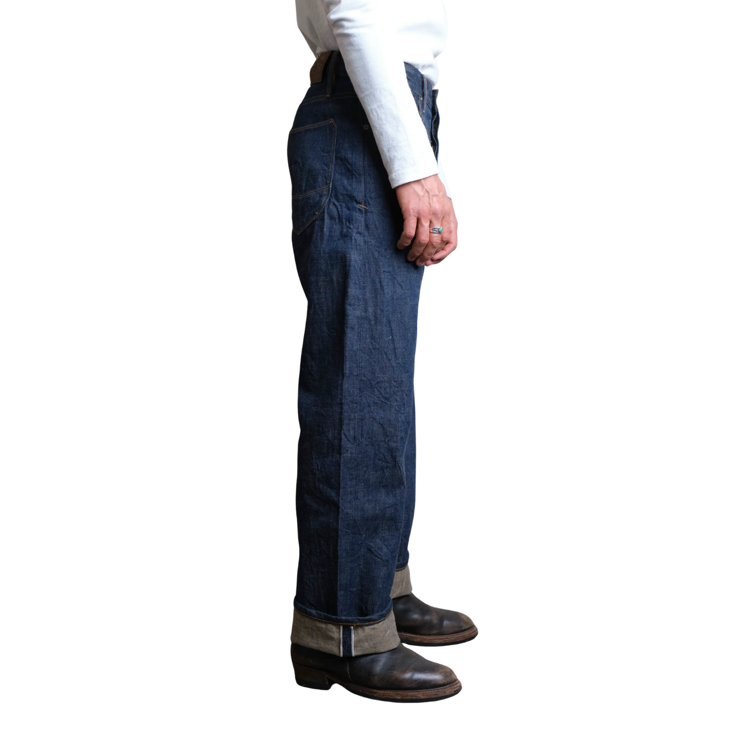 FREENOTE MODESTO STRAIGHT CUT 13 OUNCE - NATURAL RINSED DENIM
