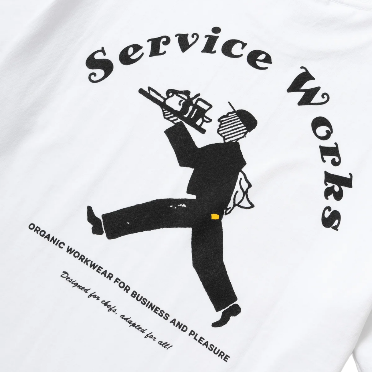 SERVICE WORKS WAITER T-SHIRT - WHITE