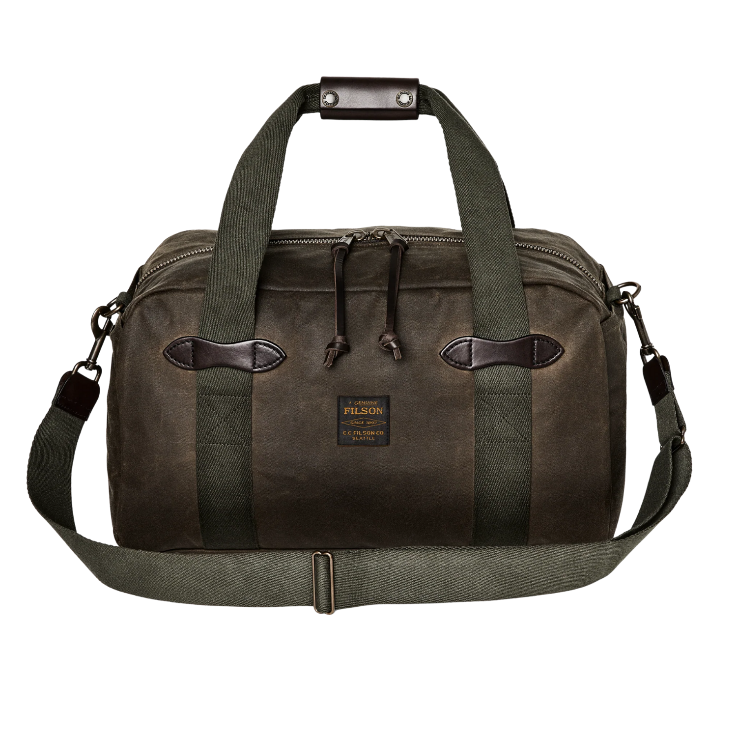 FILSON SMALL TIN CLOTH DUFFLE BAG - OTTER GREEN