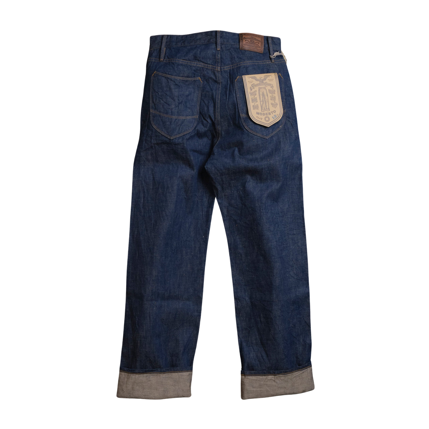 FREENOTE MODESTO STRAIGHT CUT 13 OUNCE - NATURAL RINSED DENIM