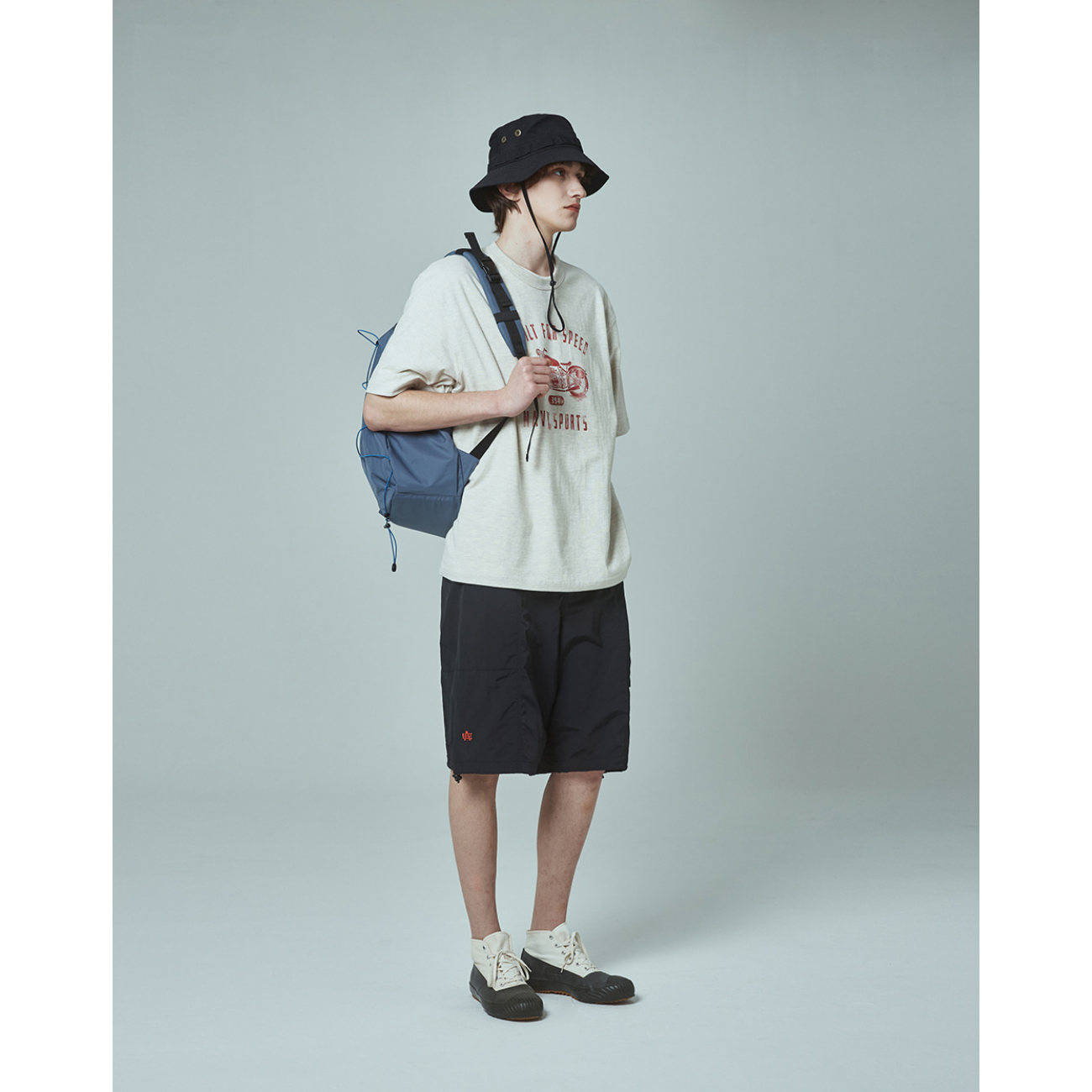 UNIFORM BRIDGE AE NYLON 3POCKET SHORT PANTS - BLACK