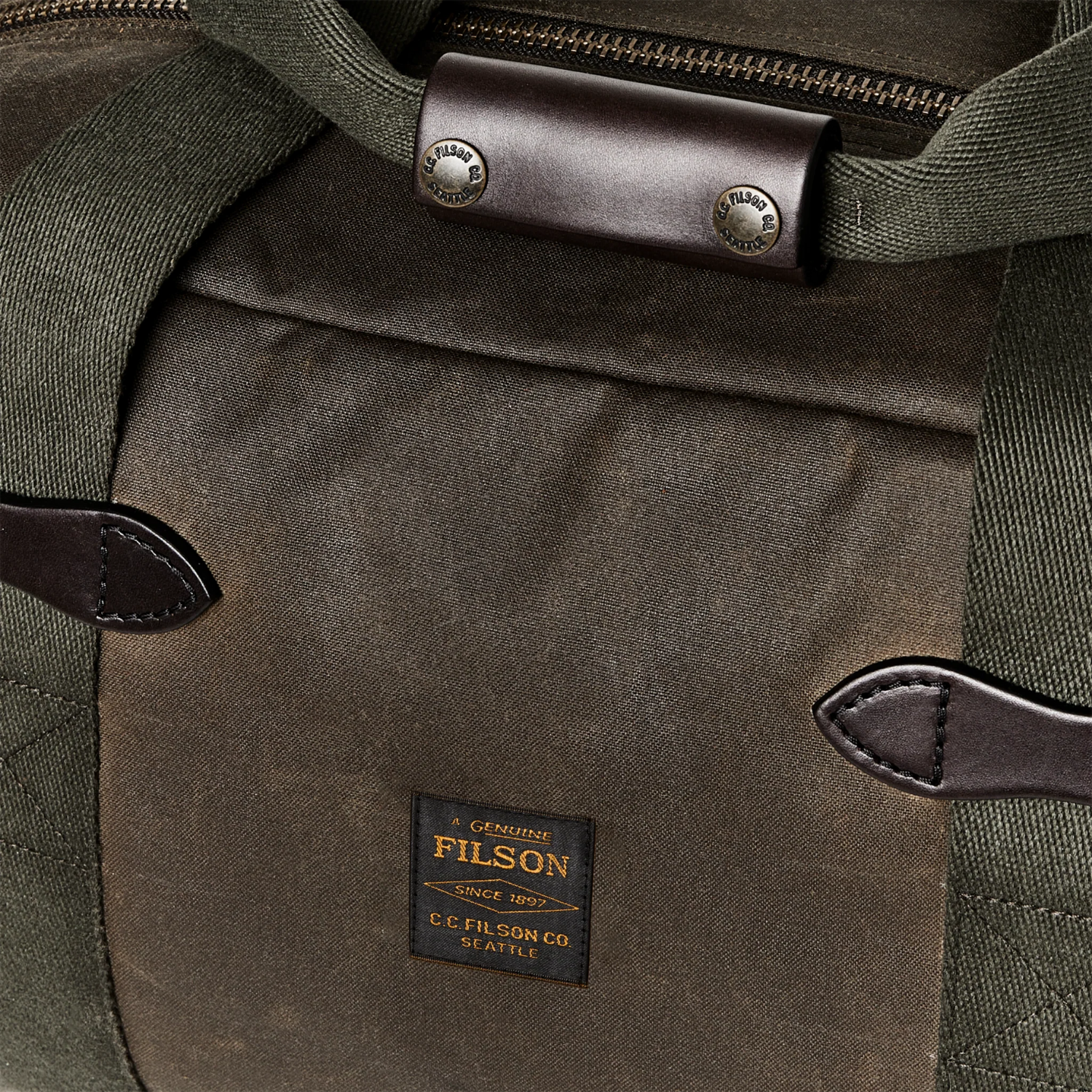 FILSON SMALL TIN CLOTH DUFFLE BAG - OTTER GREEN