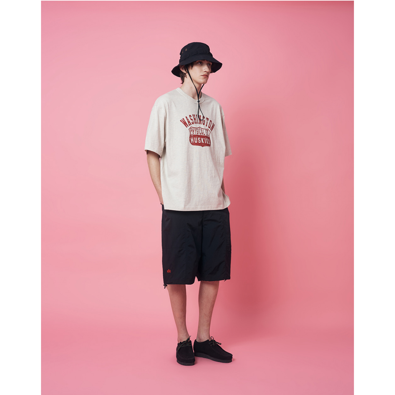 UNIFORM BRIDGE AE NYLON 3POCKET SHORT PANTS - BLACK