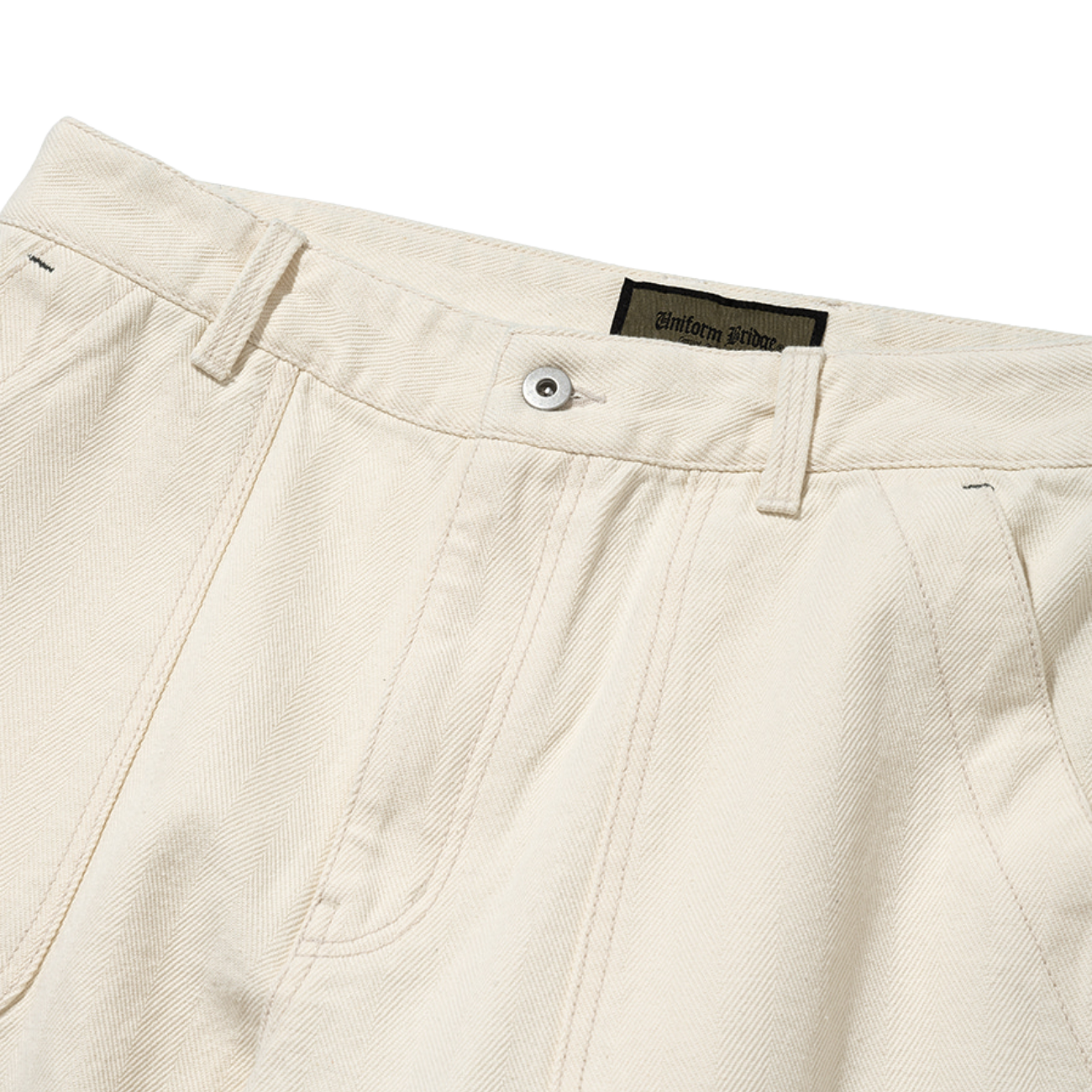 UNIFORM BRIDGE HBT DECK PANTS - IVORY