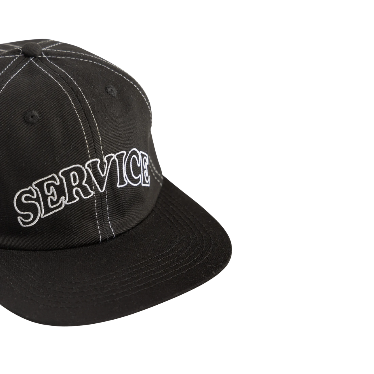 SERVICE WORKS ARCH LOGO CONTRAST STITCH - BLACK