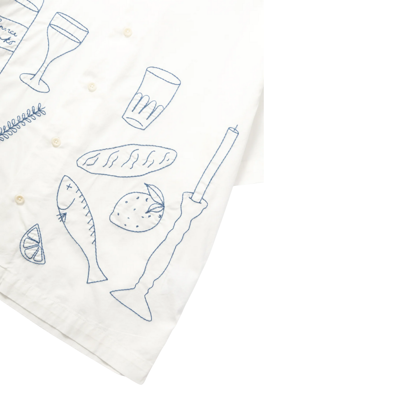 Service Works Light Twill Picnic Shirt — Off White — view 4
