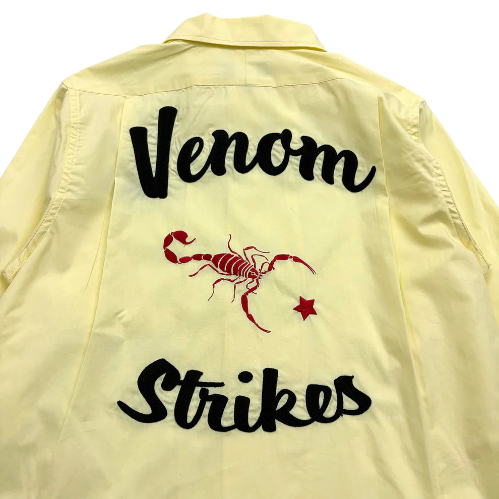 DRY BONES BOWLING SHIRT VENOM - CREAM