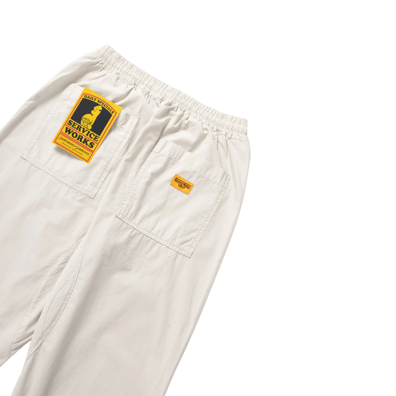 SERVICE WORKS POPLIN CHEF PANT - SALT
