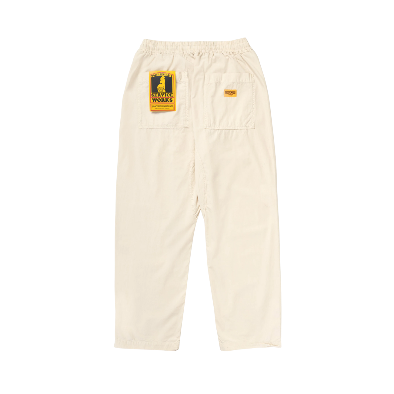 SERVICE WORKS POPLIN CHEF PANT - WHITE OAK