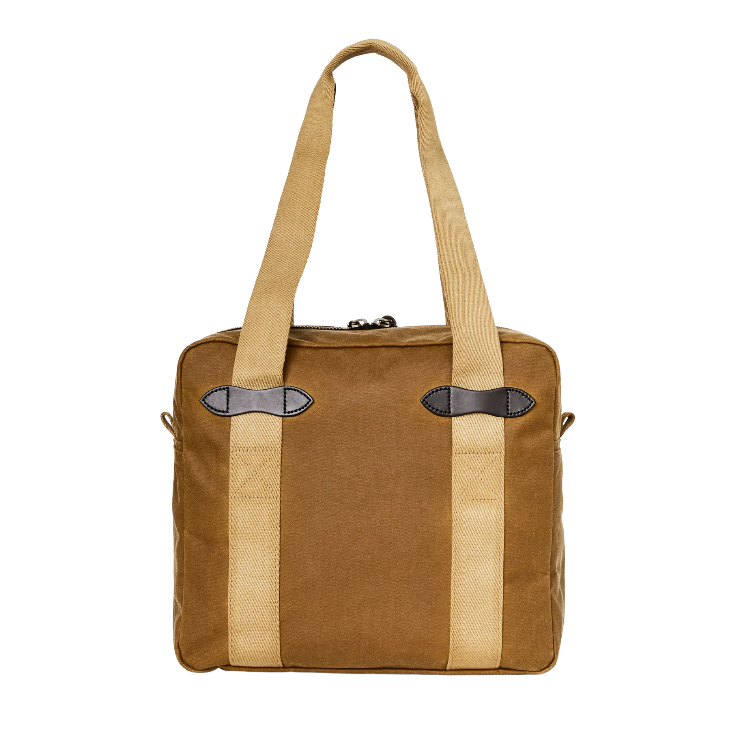 FILSON TIN CLOTH ZIPPER TOTE BAG - DARK TAN