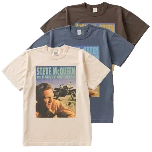 TOYS MCCOY S.MCQUEEN TEE STEVE MCQUEEN AS HARVEY MUSHMAN - NATURAL