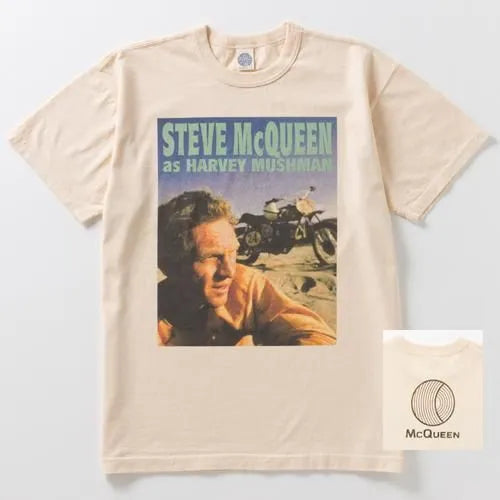 TOYS MCCOY S.McQUEEN TEE STEVE McQUEEN as HARVEY MUSHMAN - NATURAL