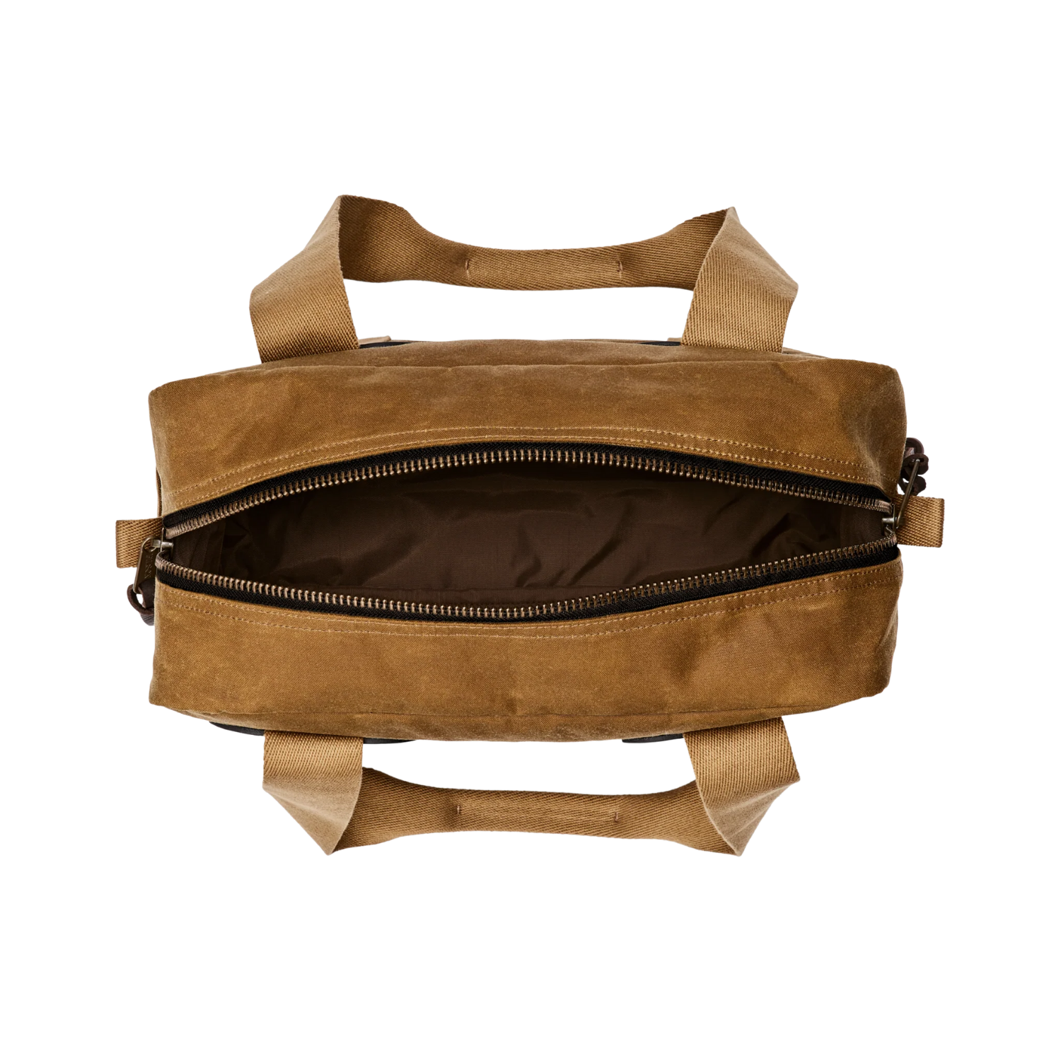 FILSON TIN CLOTH ZIPPER TOTE BAG - DARK TAN
