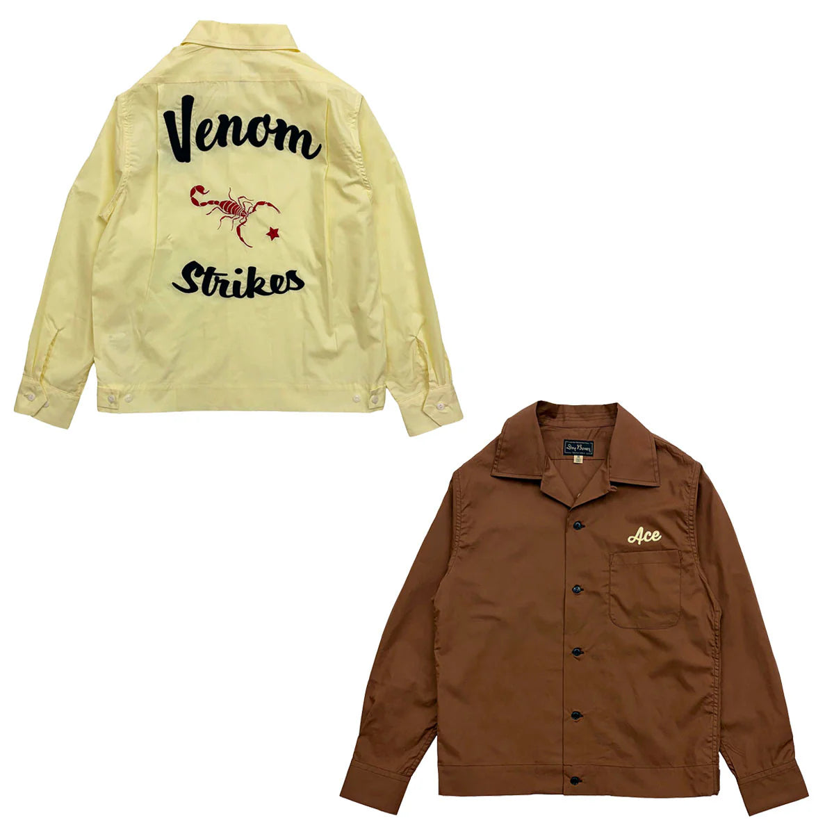 DRY BONES BOWLING SHIRT VENOM - CREAM