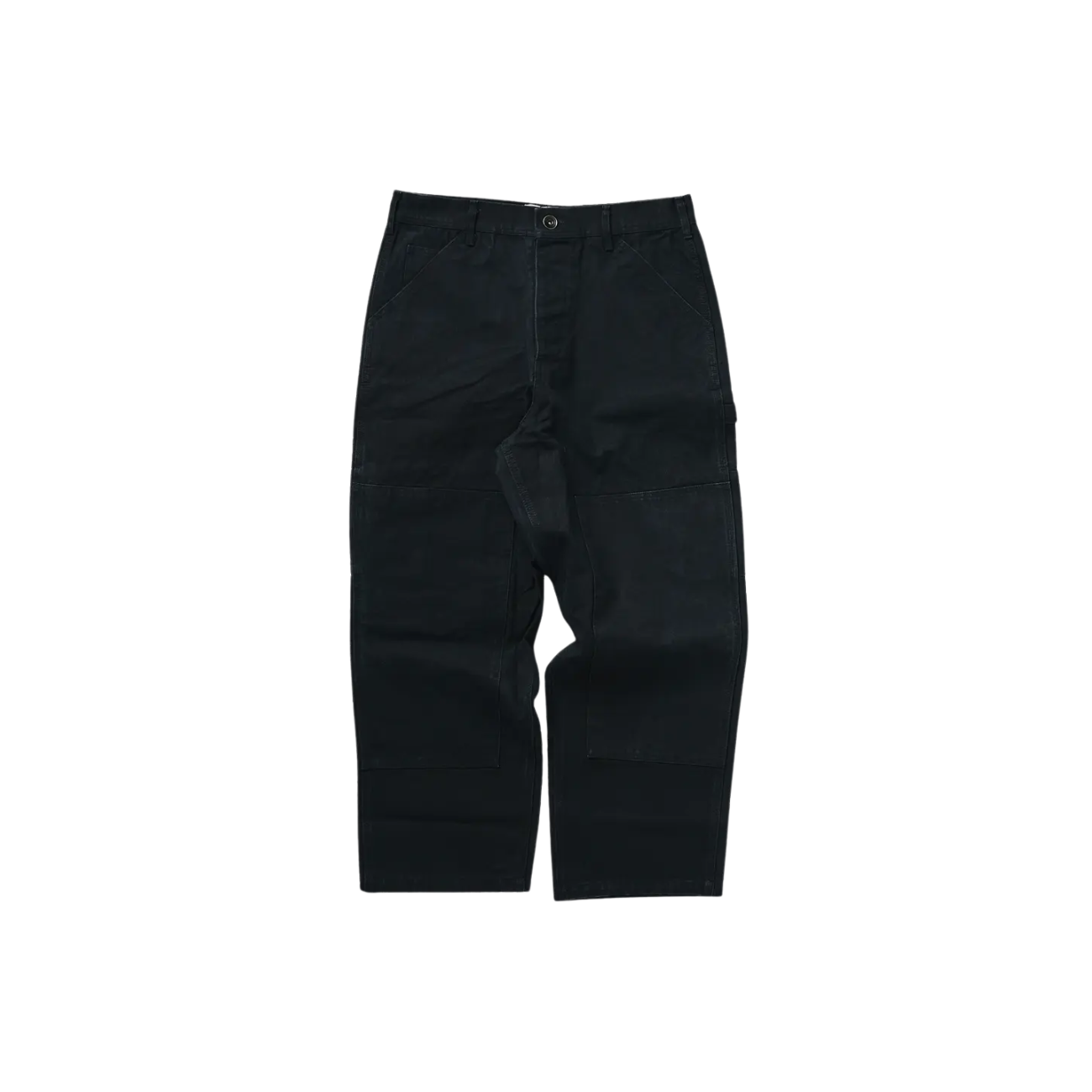 LEGS CO DOUBLE KNEE PAINTER PANTS - BLACK