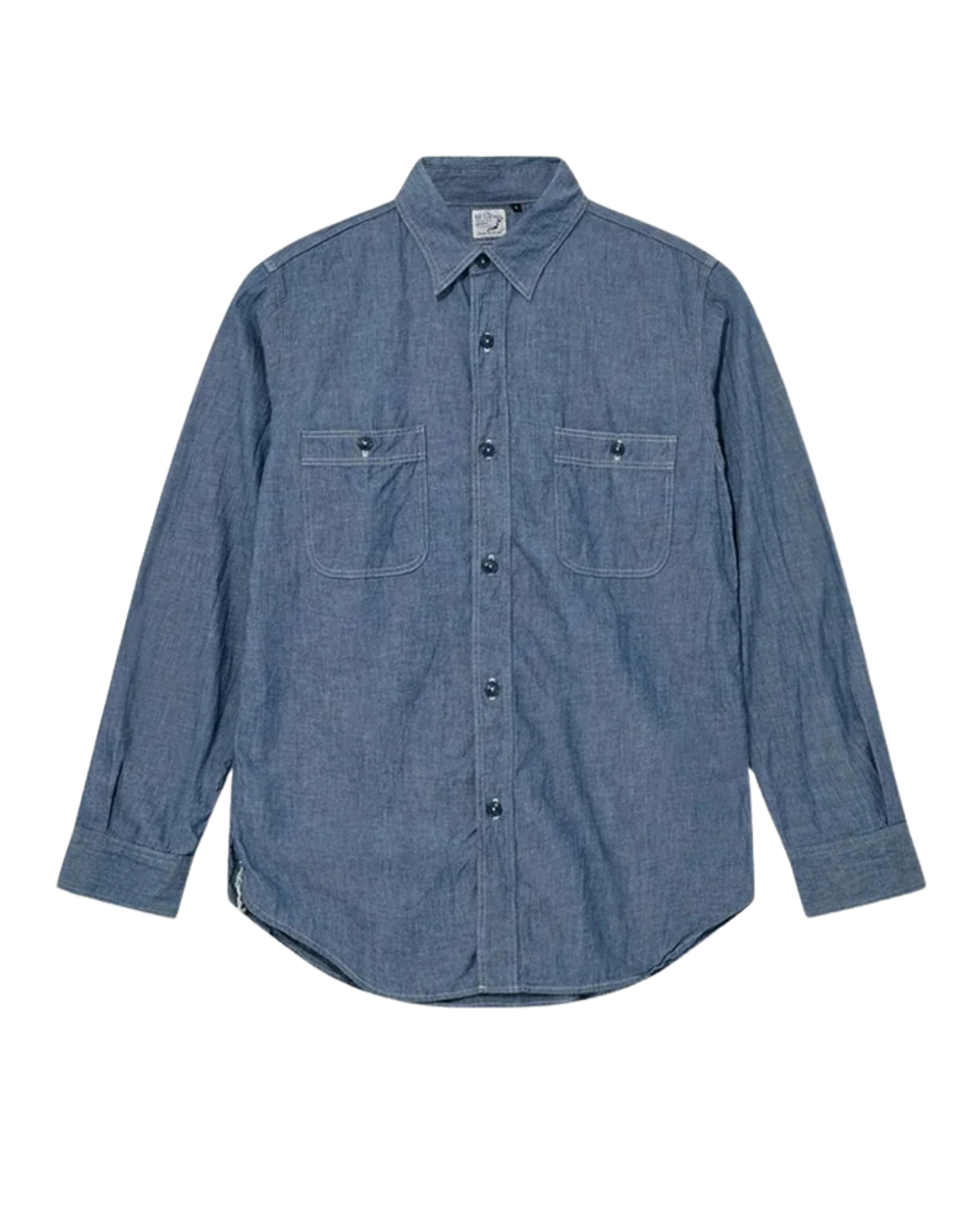 ORSLOW SLIM FIT CHAMBRAY WORK SHIRT - CHAMBRAY
