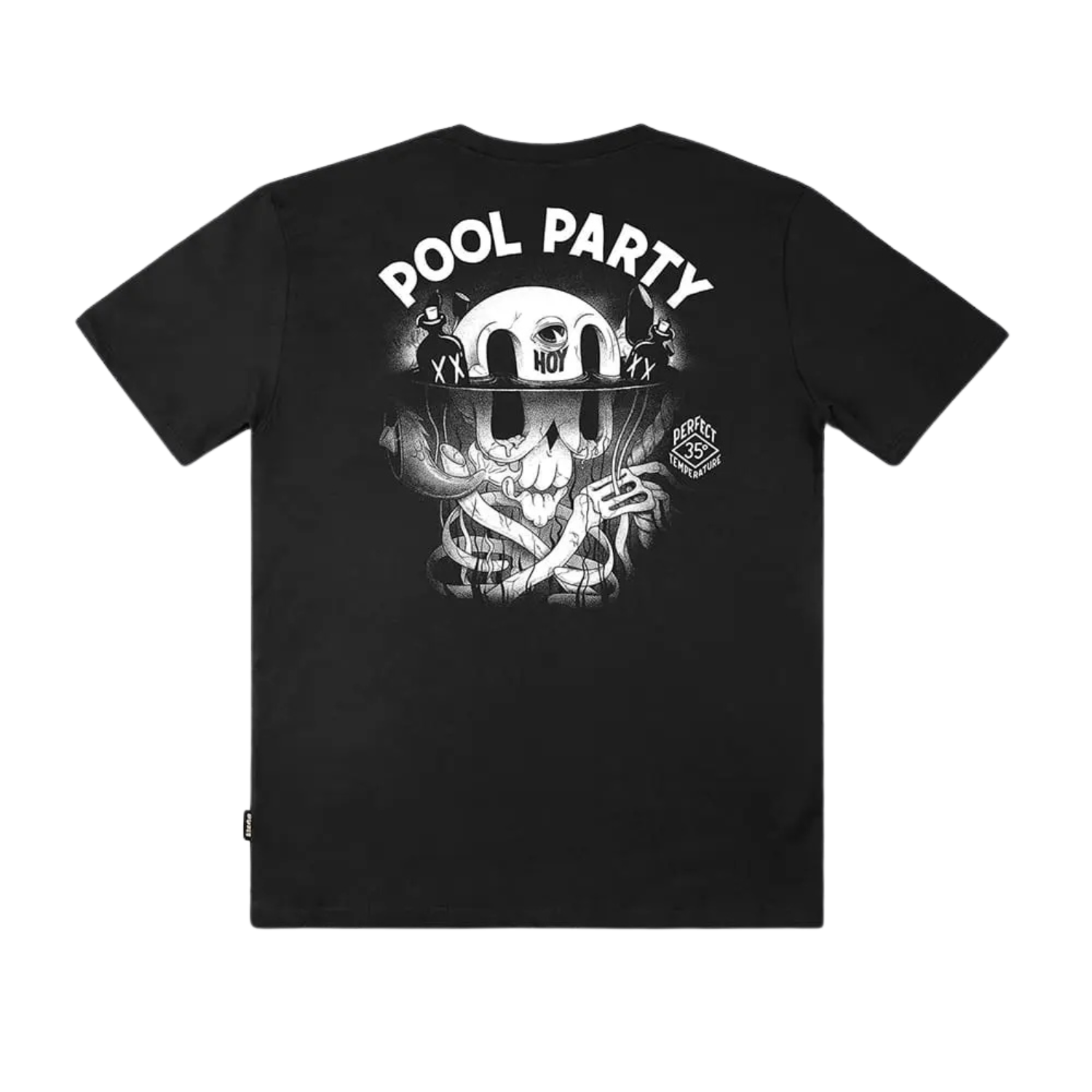 THE DUDES POOL PARTY T-SHIRT - BLACK