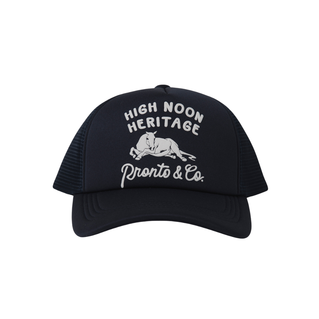 PRONTO & CO. - HERITAGE TRUCKER HAT - NAVY