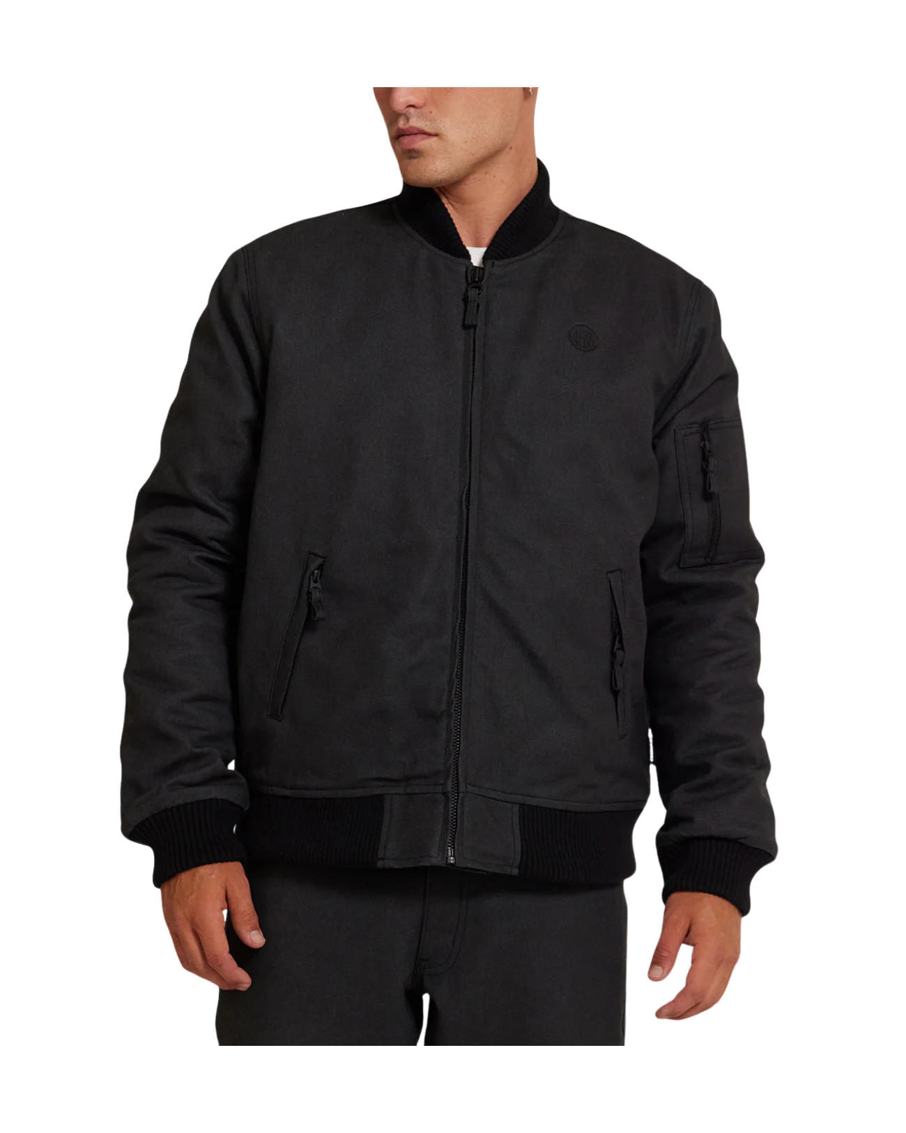 Deus Ex Machina Riders Friend Bomber — Black — view 2