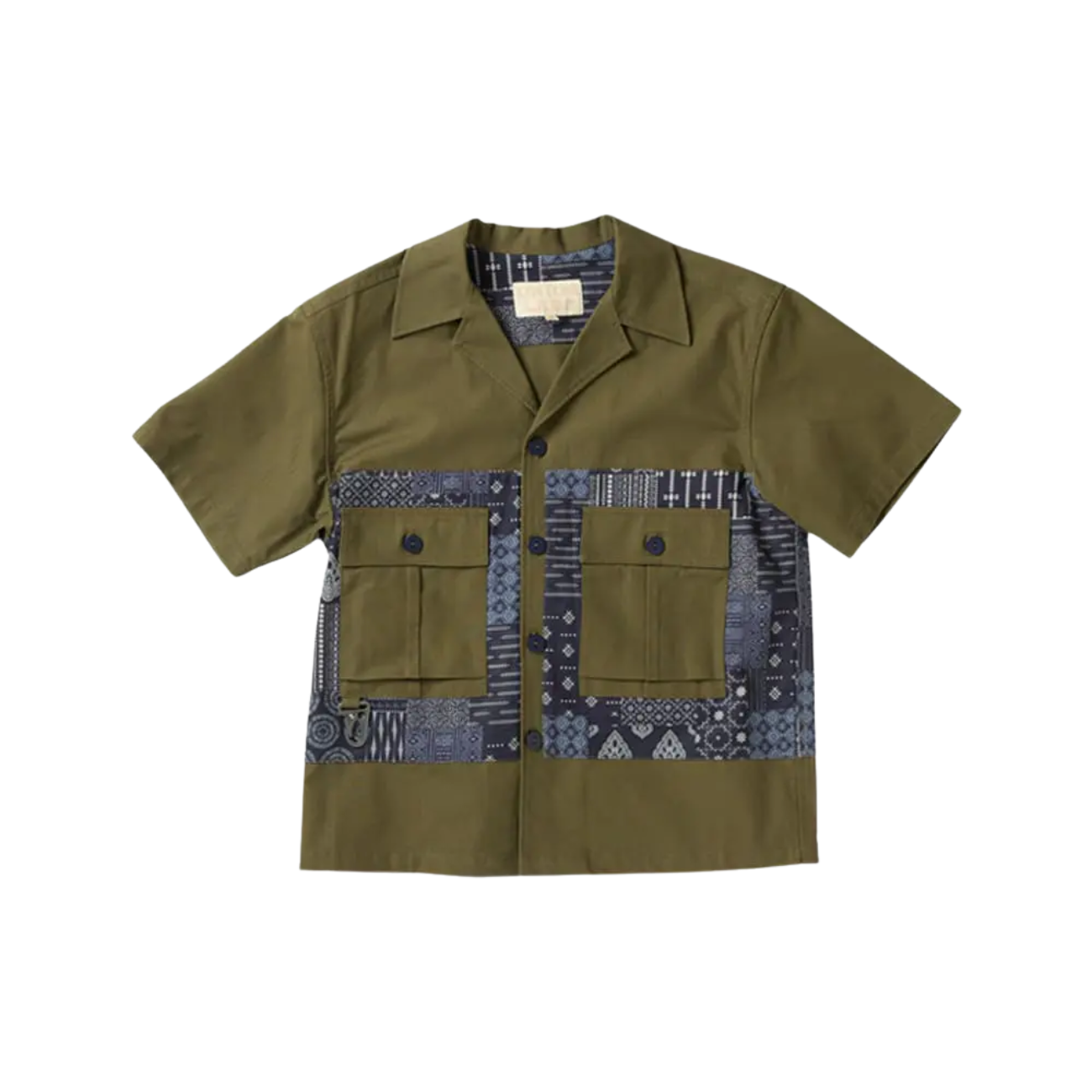 UNION LABS PATCH UP P43 S/S SHIRT - OLIVE