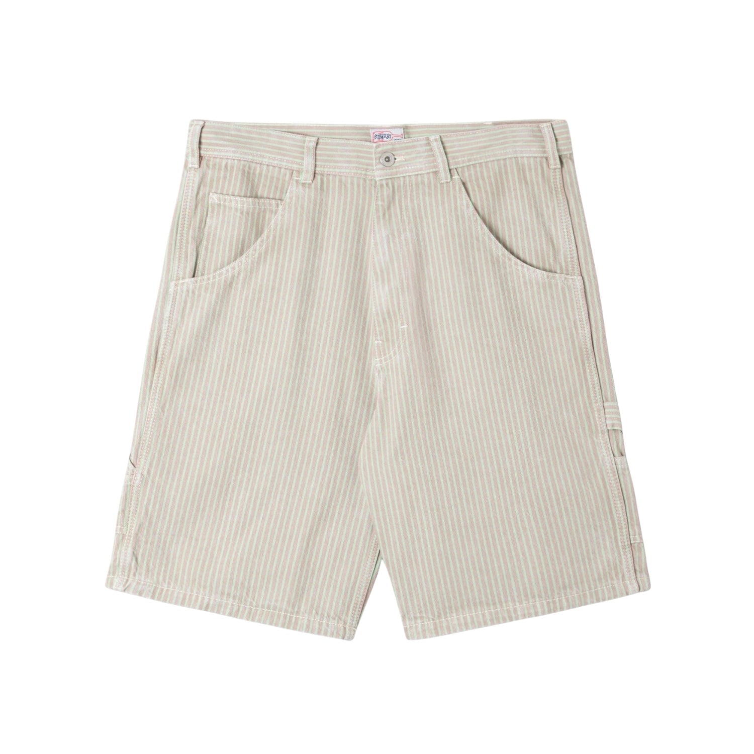Stan Ray Big Job Short — Quiet Green Hickory — front view