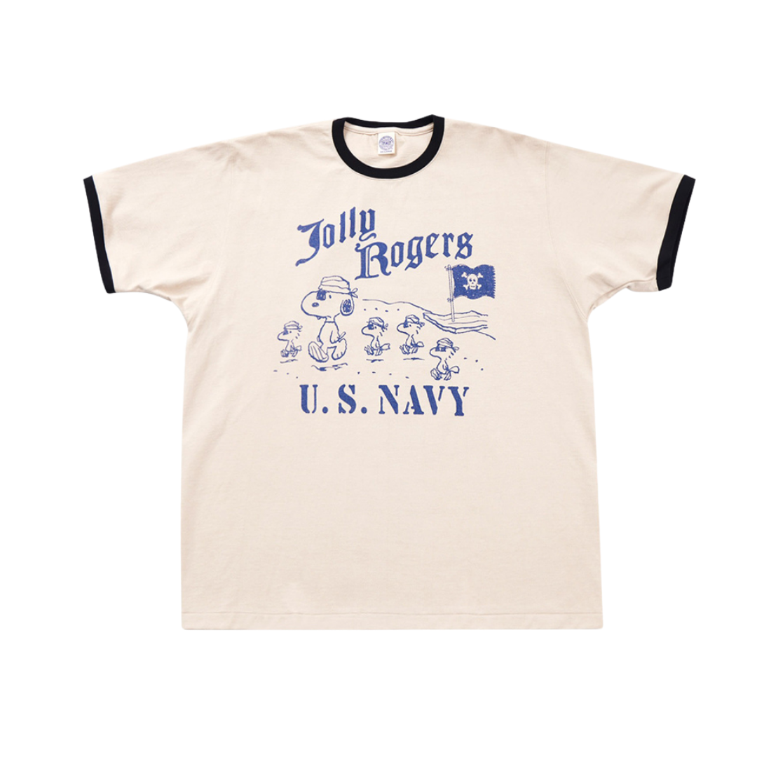 TOYS MCCOY JOHNNY RINGER PEANUTS TEE SNOOPY JOLLY ROGERS - BEIGE