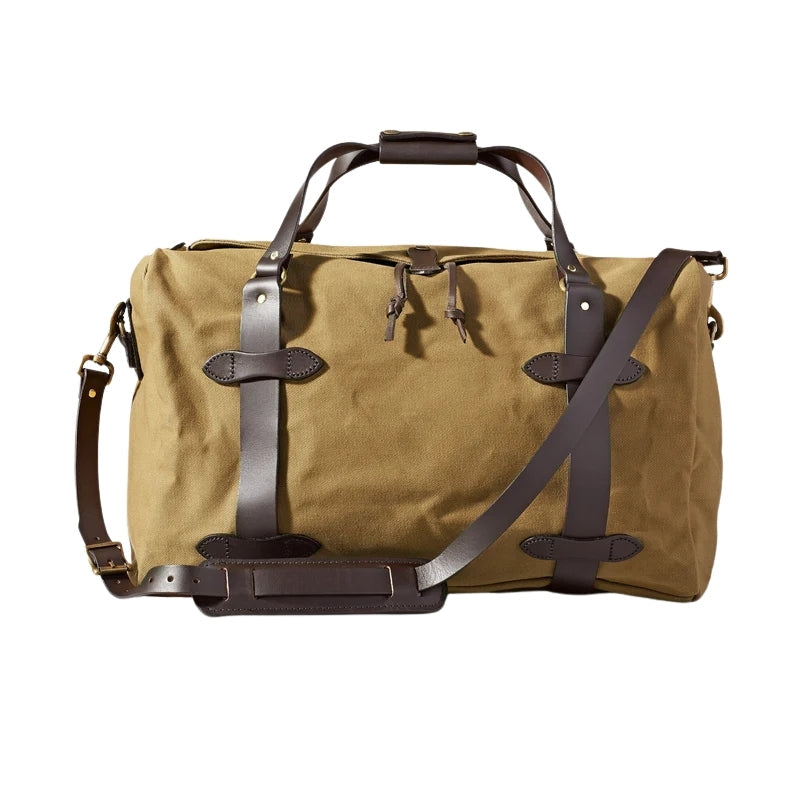 Filson Duffle Medium — Tan — front view