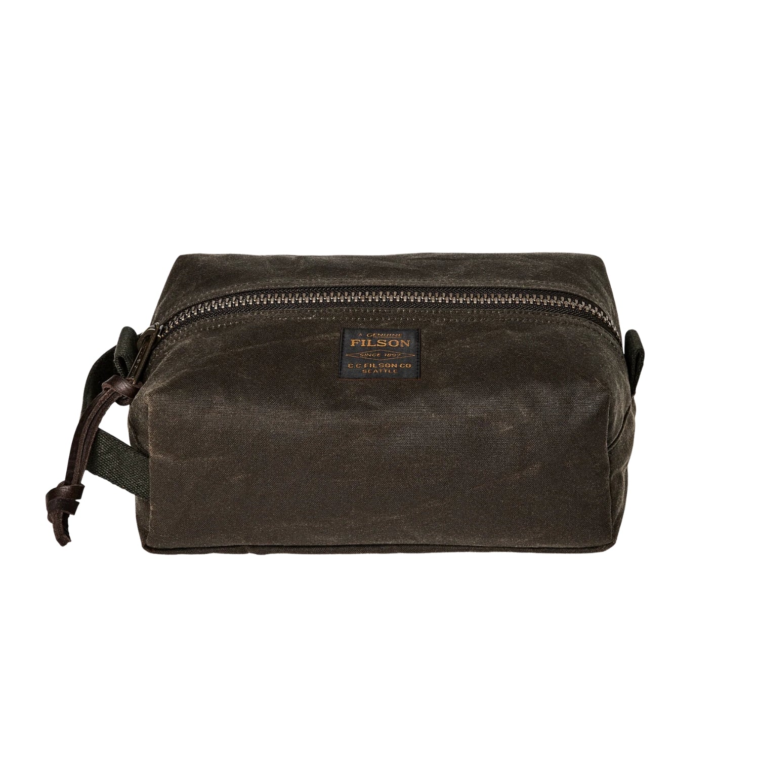 Filson Travel Kit — Otter Green — front view