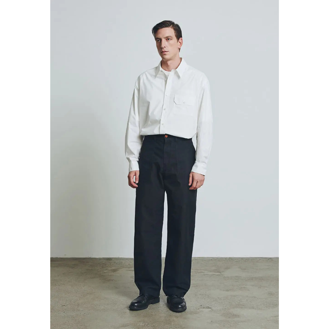 UNIFORM BRIDGE FATIGUE POCKET PANTS - BLACK