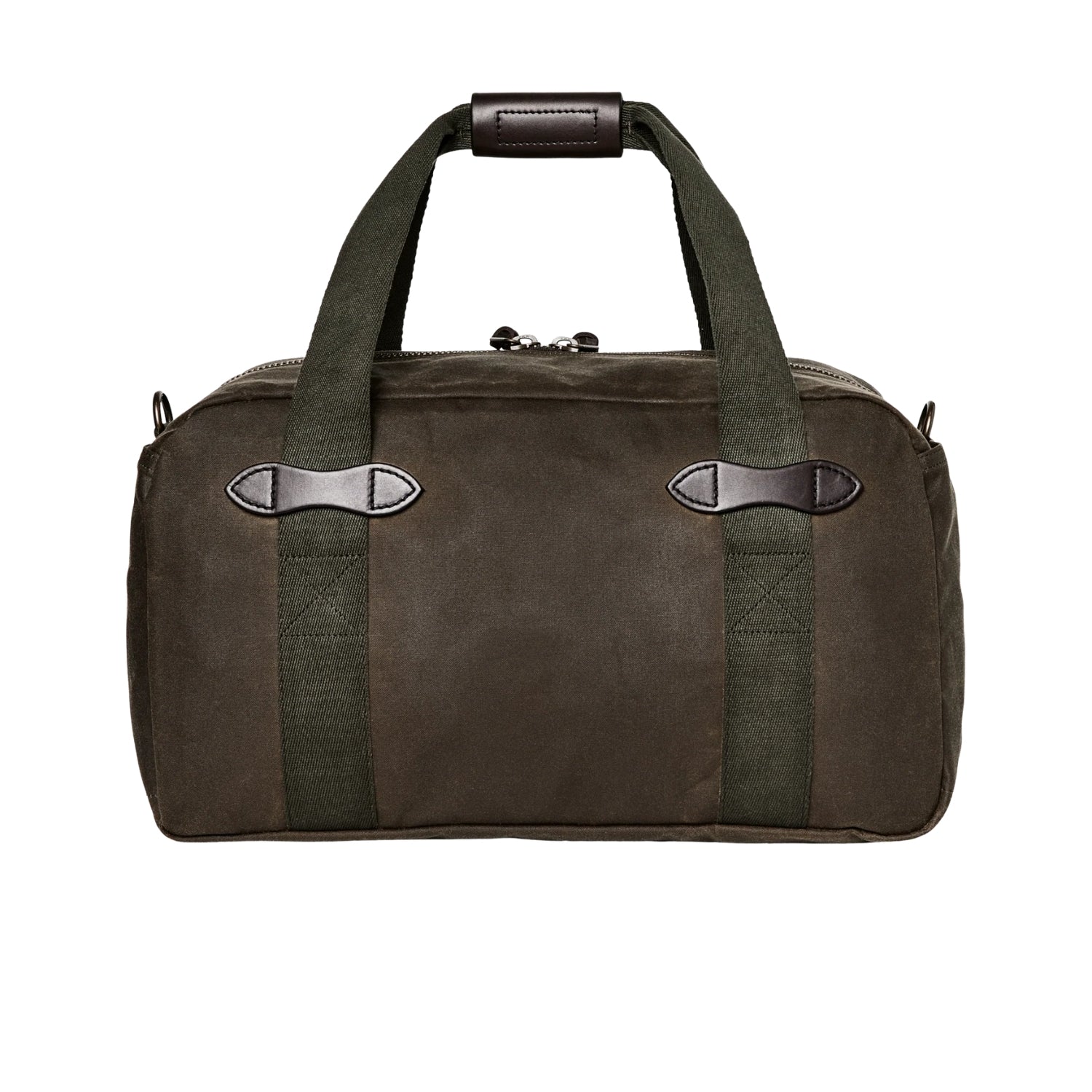 Filson Small Tin Cloth Duffle Bag — Otter Green — front view