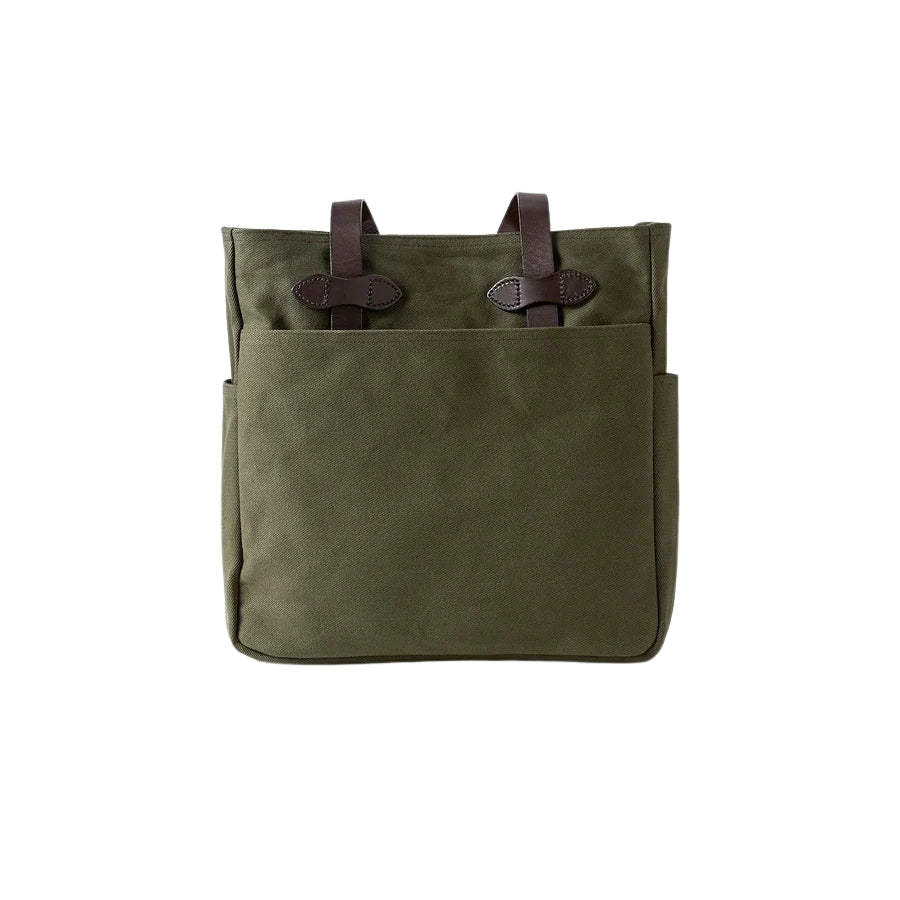 Filson Tote With Out Zipper — Otter Green — front view