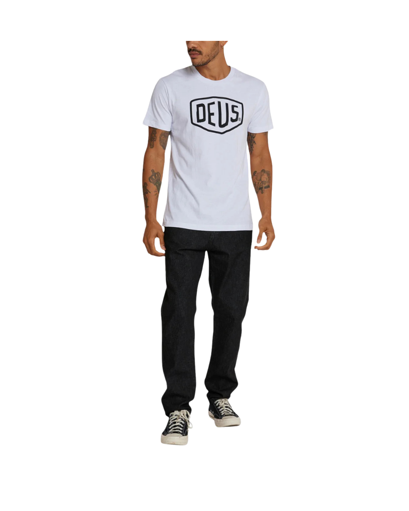 Deus Ex Machina Shield Tee — White — view 2
