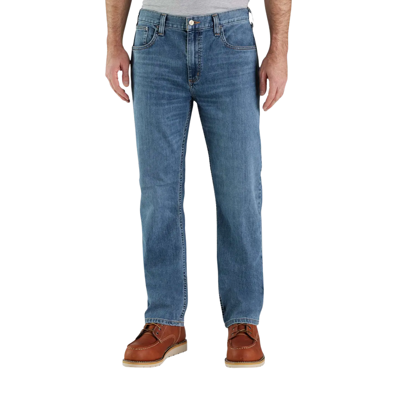 CARHARTT RUGGED FLEX RELAXED FIT 5-POCKET JEAN - HOUGHTON