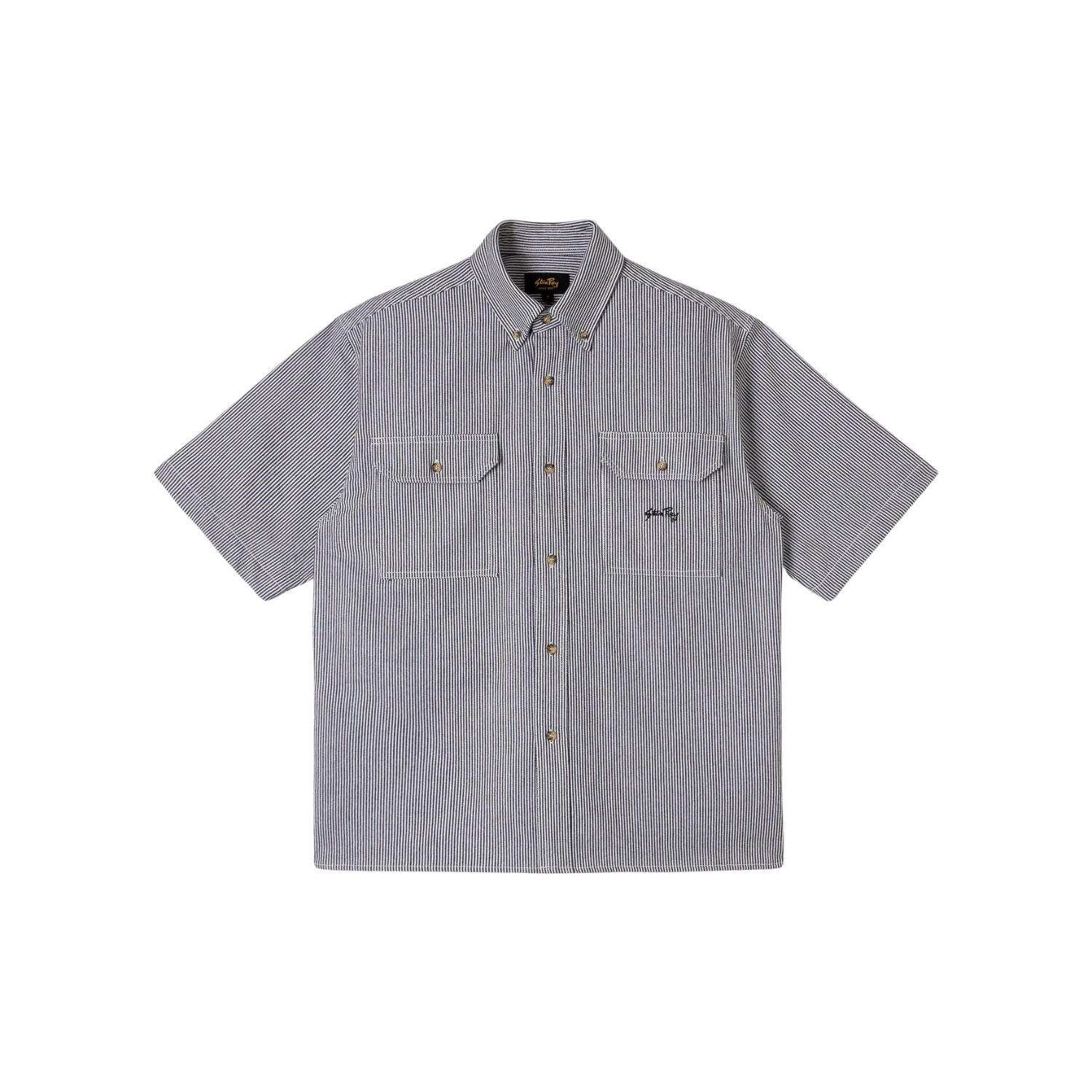 STAN RAY  SS WORK SHIRT - AGED HICKORY STRIPE