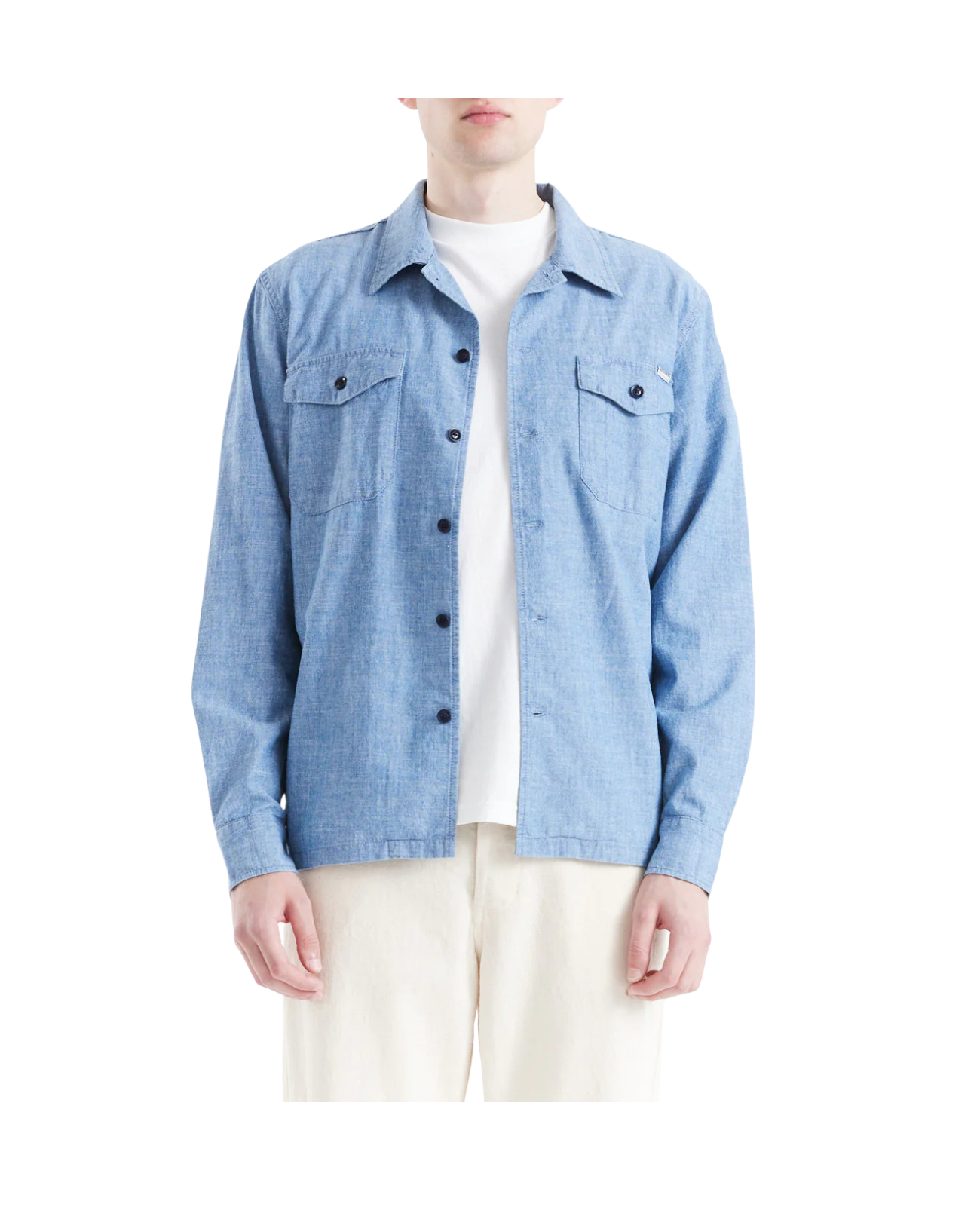 DEUS EX MACHINA FORECOURT DENIM SHIRT - INDIGO CHAMBRAY