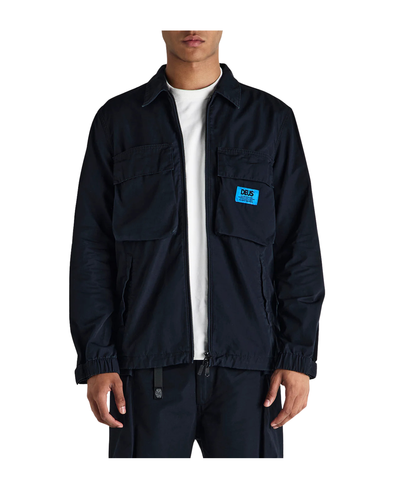 DEUS EX MACHINA DUCK DIVE ZIP SHIRT - BLACK