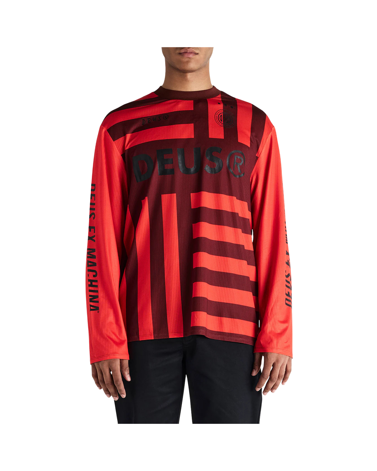 Deus Ex Machina Blackout Moto Jersey — Orange — view 2