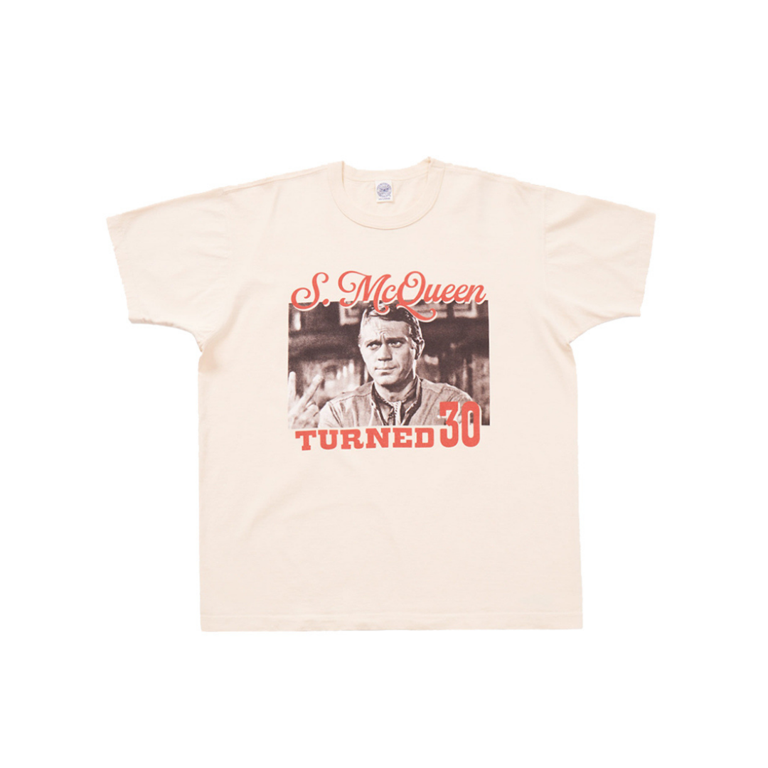 TOYS MCCOY STEVE MCQUEEN TEE TURNED 30 - NATURAL